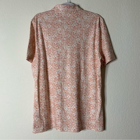 Faherty Short-Sleeve Movement Pique Polo - Hilo Rose Floral Print L NWT - Picture 9 of 9
